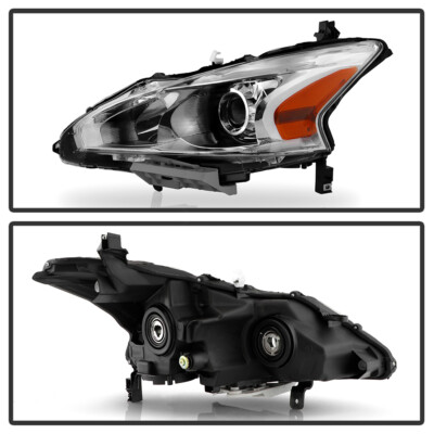 Mua Headlight Assembly For 2013 2014 2015 Altima 4 Door Sedan Advance Base Exclusive Sl S Sv Sense Sedan 4 Door Replacement Headlamp Clear Projector Black Housing Amber Reflector B0b56f9l5v