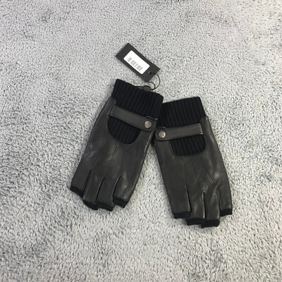 New John Varvatos Gloves Mens Small S Fingerless Leather Gloves