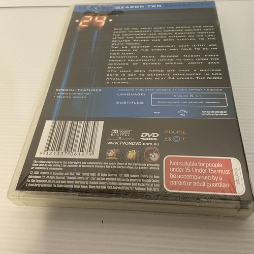 24 - Season 2 (DVD, 2003) Action Drama Thriller - Brand New - Region 4 - Picture 8 of 11