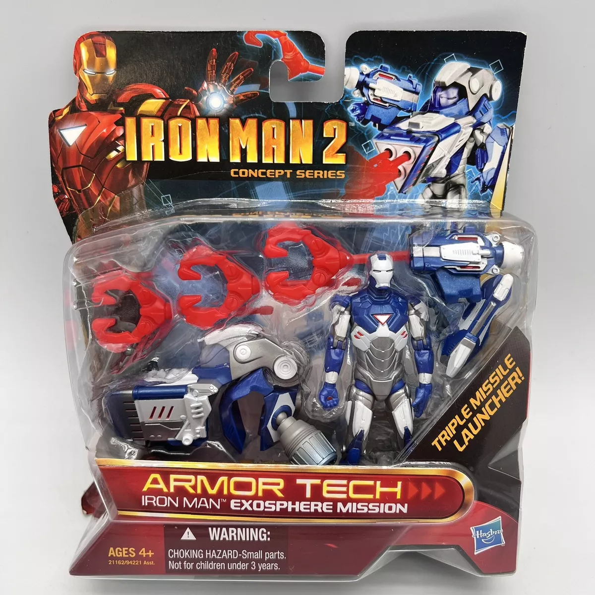 Iron Man 2 Armor Tech Action Figure Exosphere Mission 2010 Marvel