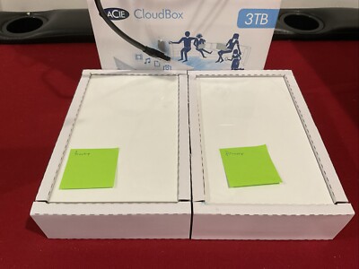 (2x) LAC9000344 LaCie CloudBox Network Storage Server -  3 TB - Cloud Server