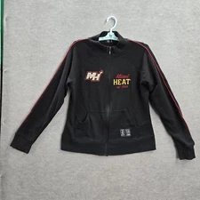 Miami Heat Junior Jacket XL Black Embroidery NBA 4HER By UNK