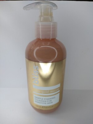 Bliss Rose Gold Rescue Cleanser Gentle Foaming Face Wash 6.4 FL Oz