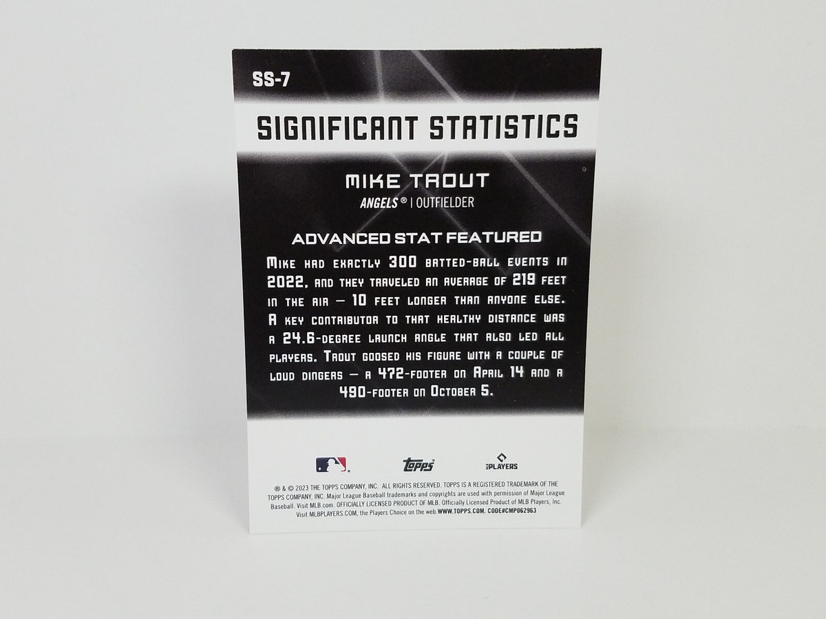 2023 Topps #SS-7 Mike Trout, Los Angeles Angels - Significant