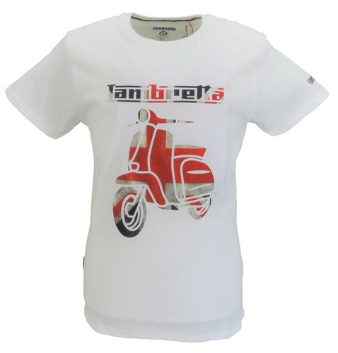 Lambretta Mens White Union Jack Scooter 