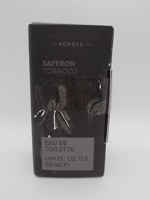 korres saffron tobacco Korres Saffrom Tobacco Eau De Toilette 1.69 ounce RARE new