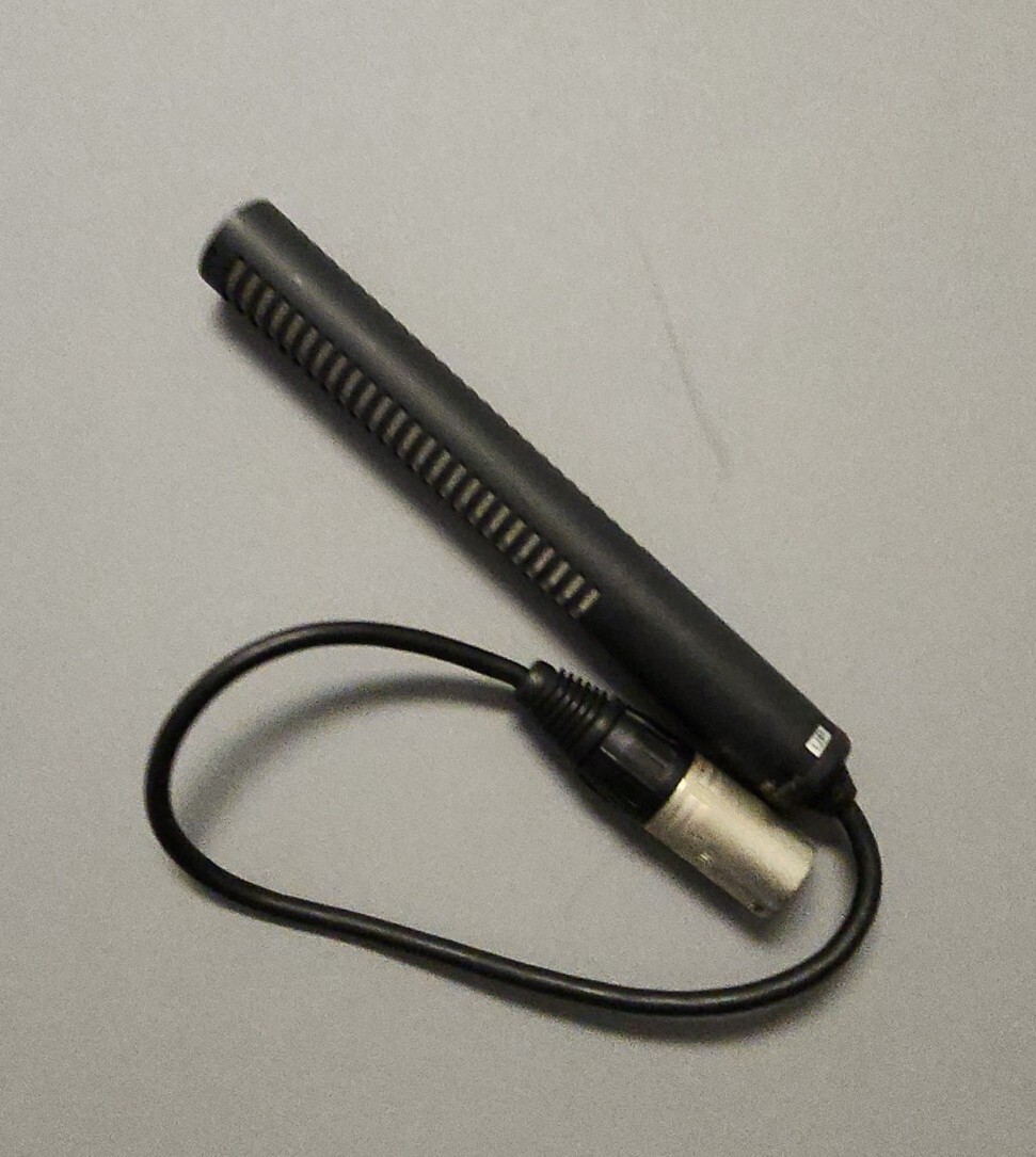 Sony 1-542-296 On-Camera Shotgun Mic XLR 3-Pin Electret Condenser