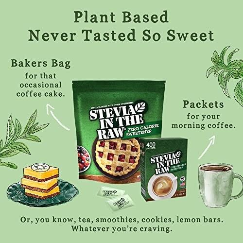 Raw Stevia Packets 400 Count Net Wt. 14.10 Oz (400g) - Picture 8 of 9