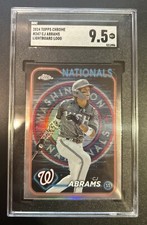 2024 Topps Chrome CJ Abrams Lightboard Team Logo Case Hit SSP SGC 9.5 Pop 1