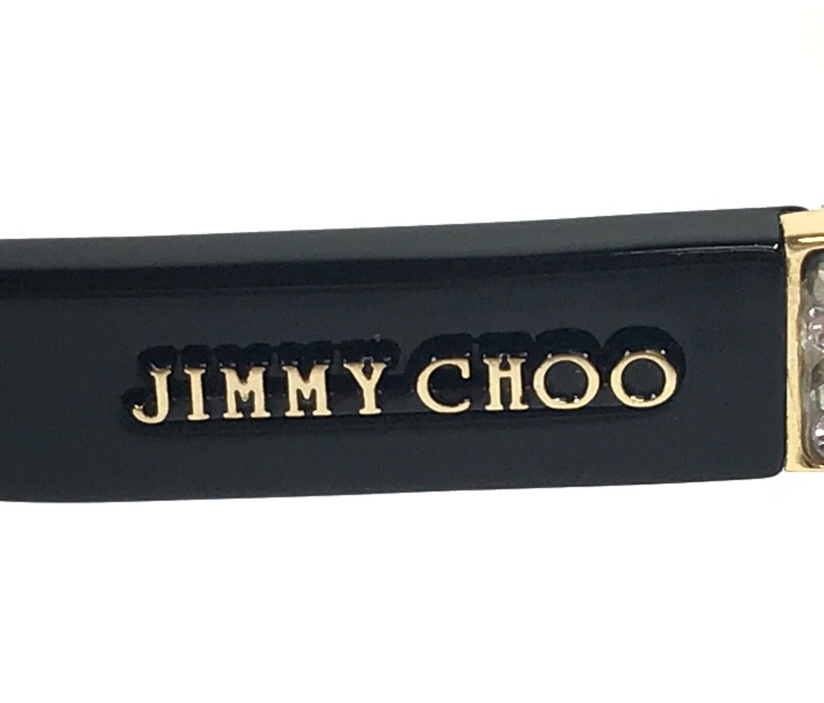 Jimmy Choo Eyeglasses Frames JC110 29A Black Gold Sparkly Jimmy Choo Eyeglasses Frames JC110 29A Black Gold Sparkly