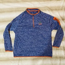 Colosseum Athletics Florida Gators Men's Size XXL 1/4 Zip Blue & Orange Logo