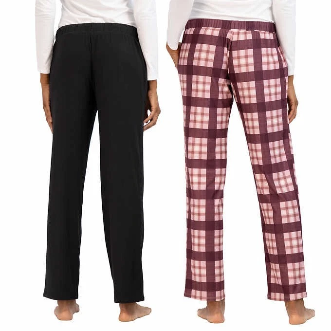 Pantalones de pijajma para mujer Lucky Brand 2 piezas negros/a cuadros talla S $80 EE393 NUEVOS CON ETIQUETAS Foto 2 de 3