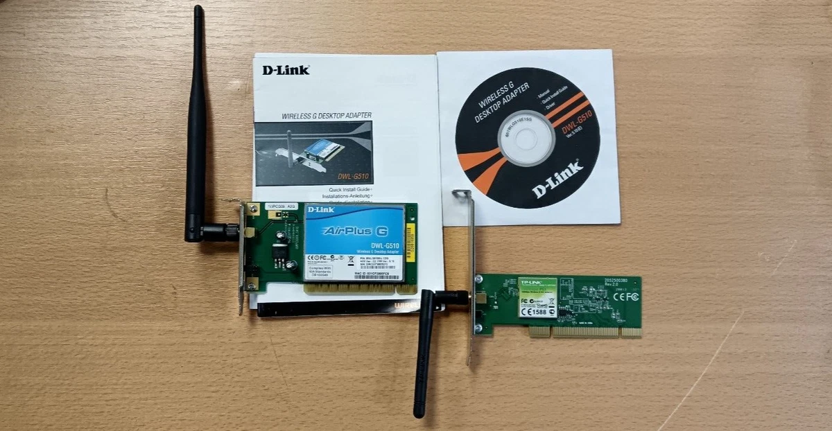 Lot 20 Cartes Réseau PCI Wifi D-Link DWL-G510 54Mb - Ouvert Mais Jamais Utilisé