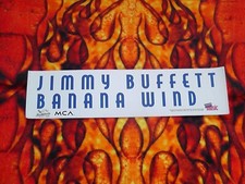 Jimmy Buffett Blockbuster Music / Video Banana Wind Promo Bumper Sticker Rare