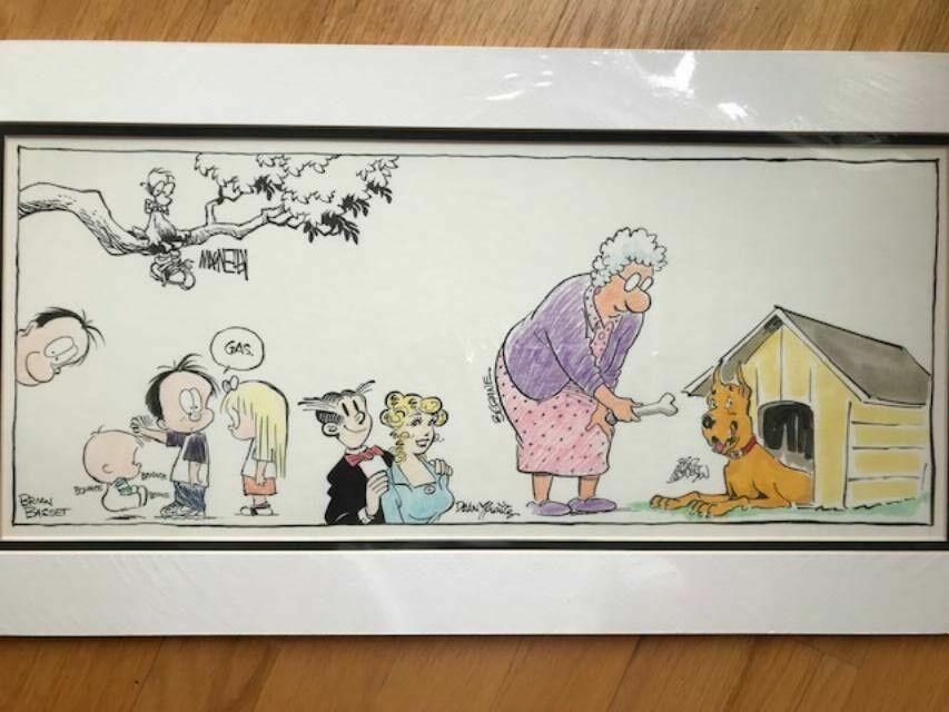 JEFF MACNELLY+DEAN YOUNG+BRIAN BASSET+BRIAN CRANE+BRAD ANDERSON ORIGINAL ARTWORK Comic Art