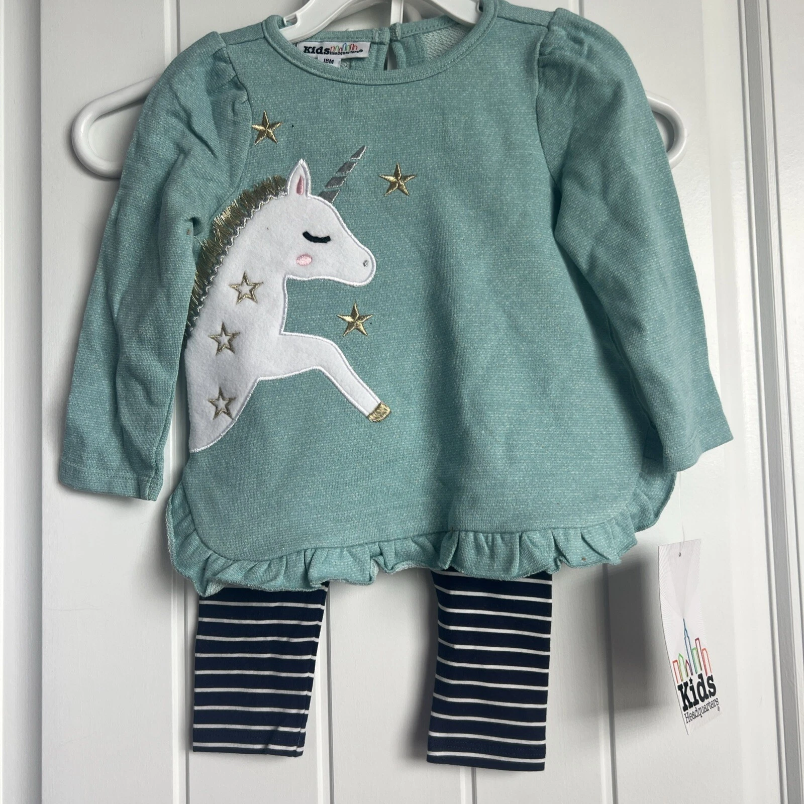 NEW NWT Kids Headquarters Girls 18 Months Unicorn Pant Set Outfit Beautiful
Opens in a new window or