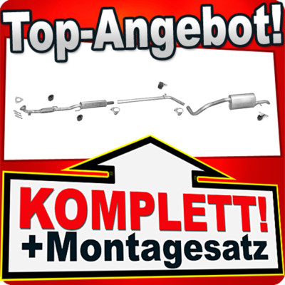 Auspuff für VW POLO (6R) 1.2 2009-2014 Auspuffanlage