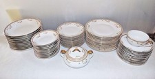 Juego de 71 piezas de porcelana vintage Epiag Royal Checoslovaquia EPI15 patrón de rosa pequeña S