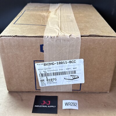 NEW SEALED DIXON BV2HG-10011-BCC Pneumatic Actuated 2-Piece Stainless Ball Valve