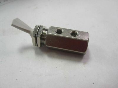 Nylon Air Pneumatic Stainless 3-Way Detented & Momentary Toggle Switch #10-32