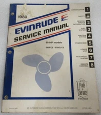 1980 Evinrude Outboard 60 HP Models E60ECS, E60ELCS Service Manual Item No. 5493