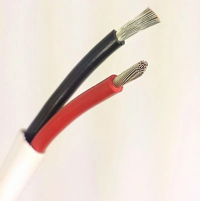 BATTERY CABLES USA 18/2 AWG Gauge Marine Grade Wire Boat Cable Tinned Copper Flat Black/Red