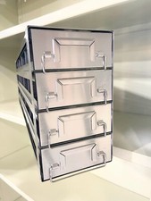 Estante de almacenamiento para congelador criogénico de acero inoxidable con 4 cajones 27 X 9 7/16 X 5 1/2 UFD-542