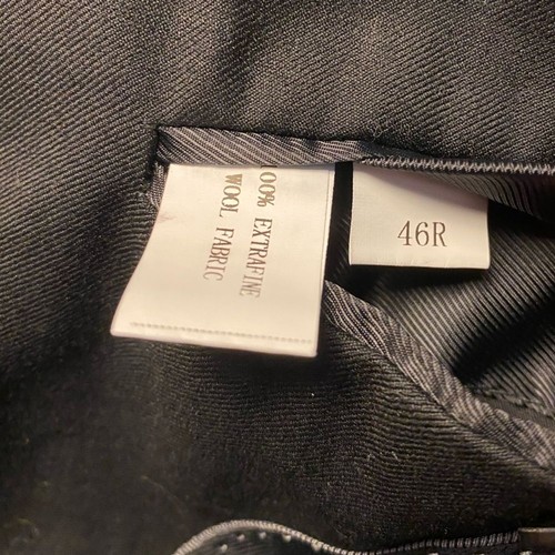 John Alexander 100% Worsted Wool Black Suit Jacket Blazer 46R - Picture 7 of 10