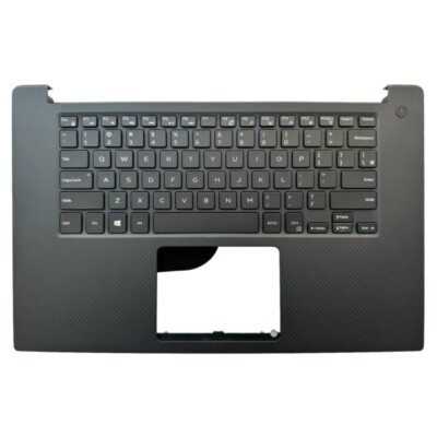 New For Dell XPS 15 9560 Precision 5520 Upper Case Palmrest/US Backlit  Keyboard