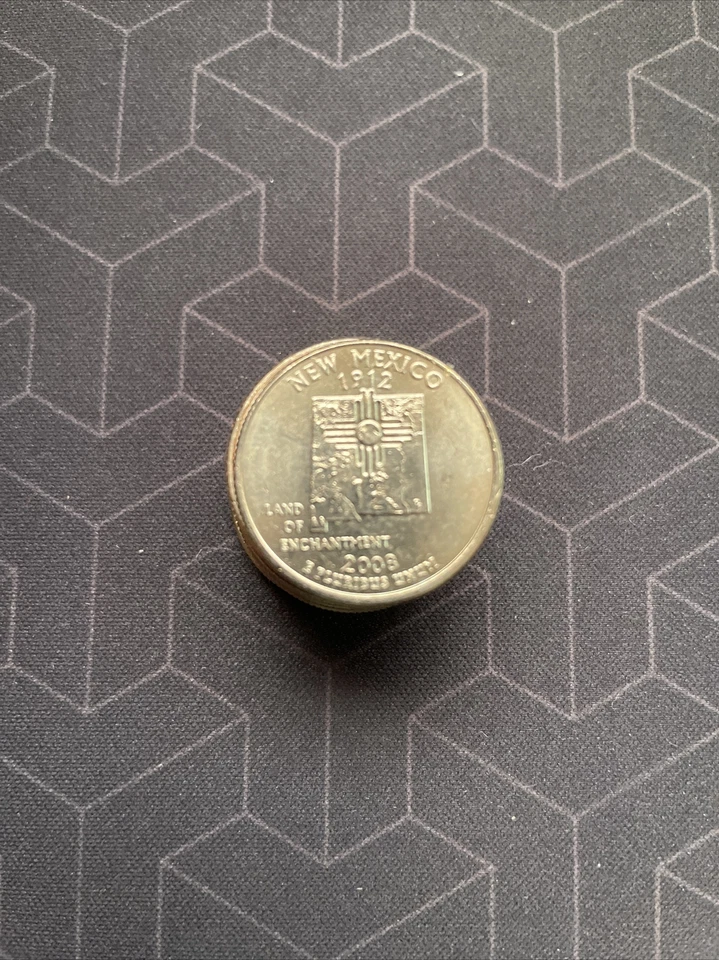 2008 P/D Mixed ￼ 1/4 Quarter Roll (10) Coins New Mexico￼ - Image 2 of 2