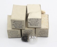 5x Gunsight Bulb X951260 22V 12W GEC Osram BA9S RAF Vintage Aircraft