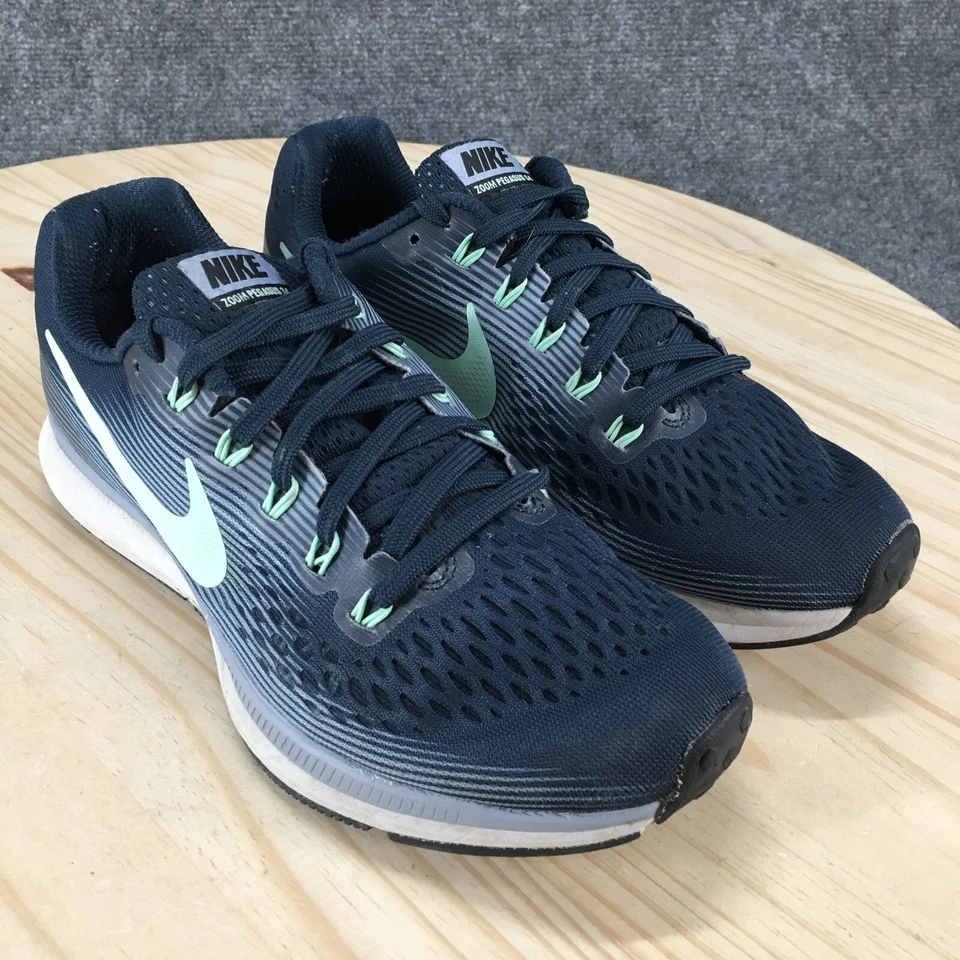 Nike Shoes Womens 7.5 Air Zoom Pegasus 34 Running Sneakers Blue Low 880560-405 - Image 3 of 4