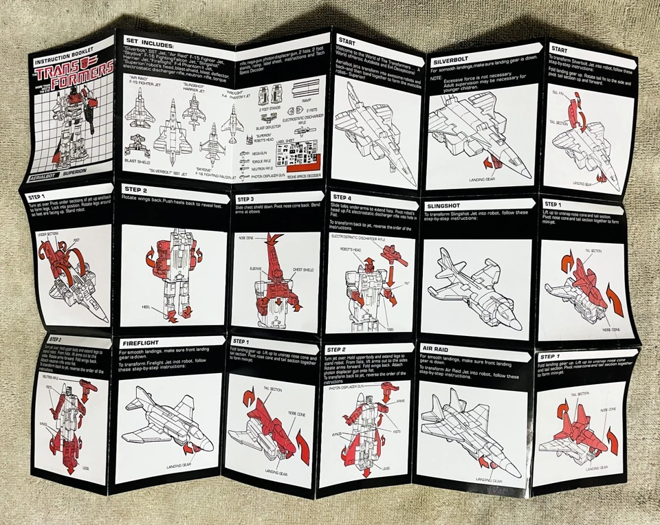 TRANSFORMERS G1 AUTOBOT AERIALBOTS SUPERION GIFTSET BOX, FOAM, & MANUAL NEW! - Image 4 of 4