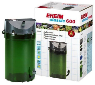 EHEIM CLASSIC 600 PLUS EXTERNER STROMFILTER 2217 + MEDIA FISCHTANK AQUARIUM