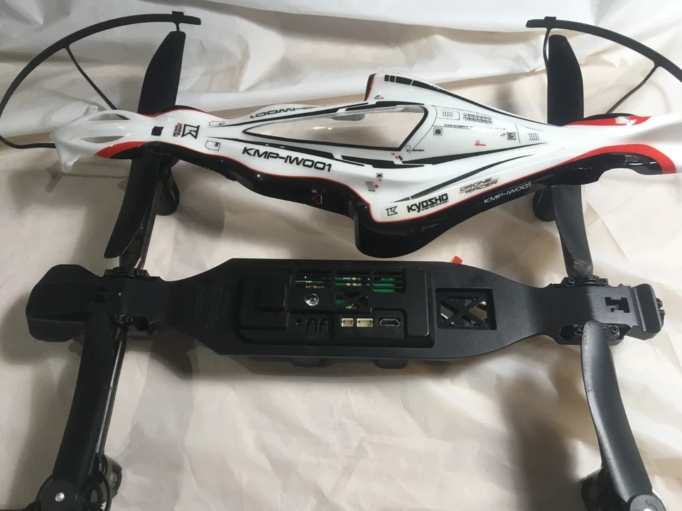 KYOSHO 20571W DRONE RACER QUAD COPTER BLACK WHITE READYSET G-ZERO ELECTRIC FUN - Image 3 of 4