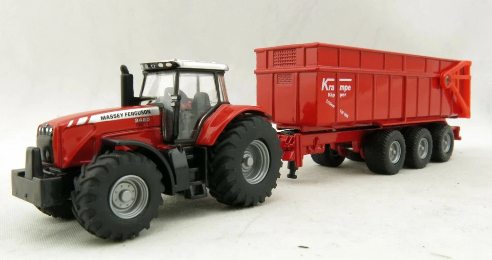Siku 1844 - Massey Ferguson MF8480 Tractor with Krampe Trailer - Scale 1:87  BNB - Image 2 of 4