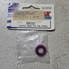 Duratrax DTXC7127 Clutch Gear 17 Tooth Two Speed Vintage NIP NOS Purple
