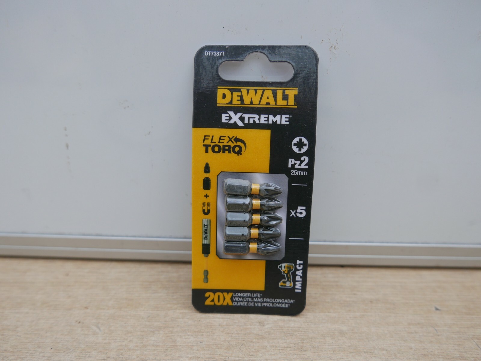 DEWALT DT7387T 5 X PZ2 HIGH IMPACT FLEXTORQ TORSION SCREWDRIVER BITS X 25MM