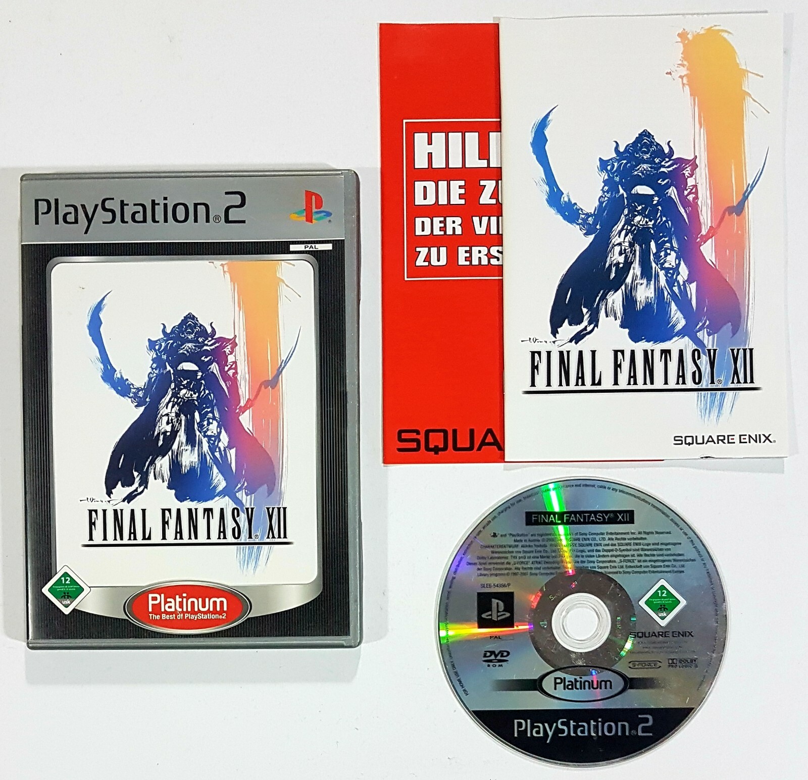 SONY PlayStation 2 game FINAL FANTASY XII German. Original Box Squaresoft/RPG...