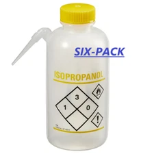 6x Fisherbrand Isopropyl Rubbing Alcohol Easy-Squeeze Lab Safety Bottle oil lamp