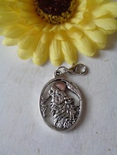 Taschen-oder Schlüsselanhänger "Wolf" antik silber oval