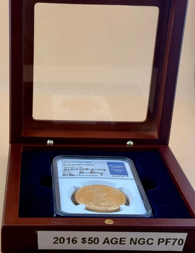 2016-W $50 American Gold Eagle  NGC PF 70  SIGNED BY ED MOY