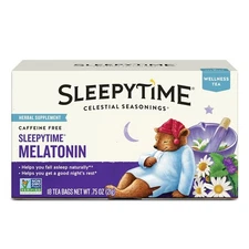 Celestial Seasonings Sleepytime Tea Plus Melatonin, 18 Count (Pack of 1) 