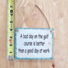 Decorative Golf Quote Sign (4.25”x5”) - Wood w/ Magnet Sign  — photo 4