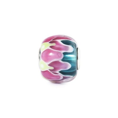 TROLLBEADS Glasbead Mutters Seerose Muttertag 925 Sterlingsilber TGLBE-30192