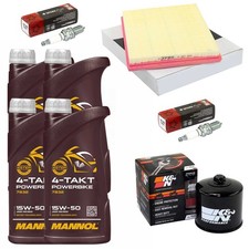 Kit Manutenzione Olio 4L Filtro Aria Filtro Olio Candele per Ducati Monster 900 750 2002