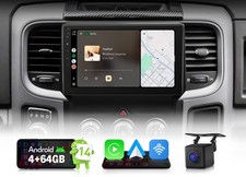 9"Android 4+64 Car Stereo CarPlay for Ram 1500/2500 13-18 Ram 1500 Classic 19-24
