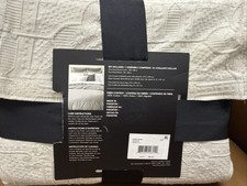 Ralph Lauren SASCHA Textured Medallion Grey King Duvet Shams Set MSRP 460 New 
