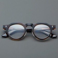 Vintage FullRim Eyeglasses Frame For Men Women Colorful Plate Glasses Clear Lens