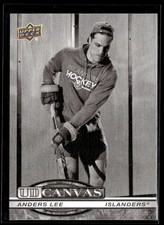 2025-26 Upper Deck Series 1 UD Canvas Black & White Anders Lee